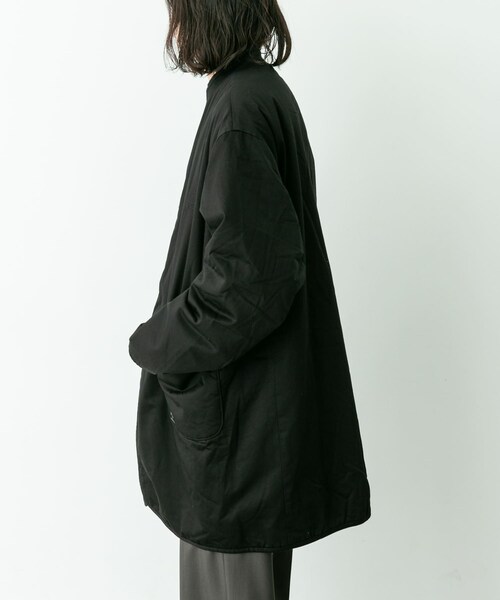 URBAN RESEARCH Sonny Label（アーバンリサーチサニーレーベル）の「ARMY TWILL　Twill Reversible Coat（テーラードジャケット・メンズ・KHAKI/BLACK/BEIGE・S/M/L）」の5枚目の写真
