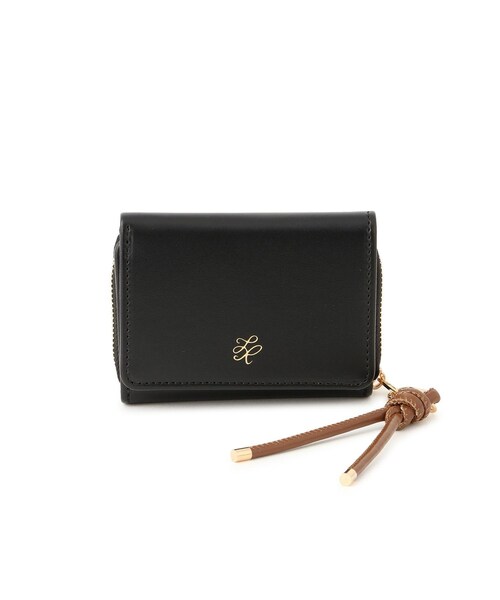 ROPE' PICNIC（ロペピクニック）の「コードストラップ付き三つ折りウォレット（財布・レディース・ブラック/ブラウン/ベージュ系・F）」の8枚目の写真