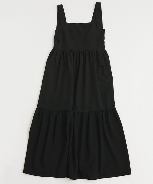 VIS（ビス）の「【WEB限定】ロングストラップリボンティアードワンピース（ワンピース・レディース・ブラック/ベージュ・F）」の15枚目の写真