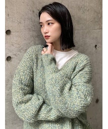 MURUA | ボリュームスリーブバルキーニット(ニット/セーター)