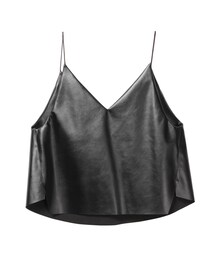 UN3D. | FAKE LEATHER CAMISOLE【セットアップ着用可能】(キャミソール)