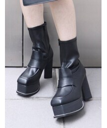 MURUA | ヒールローファーブーツ(ブーツ)