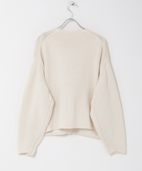 かぐれ（カグレ）の「コットンローゲージショートカーディガン（カーディガン/ボレロ・レディース・IVORY/BLACK・Free）」の19枚目の写真