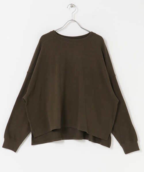 URBAN RESEARCH DOORS(アーバンリサーチドアーズ)の「ネルベア天竺ワイドプルオーバー(Tシャツ/カットソー・レディース・GRAY/PINK/BROWN・M)」の22枚目の写真