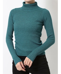 MURUA | ルーズネックミニマルタートル(ニット/セーター)