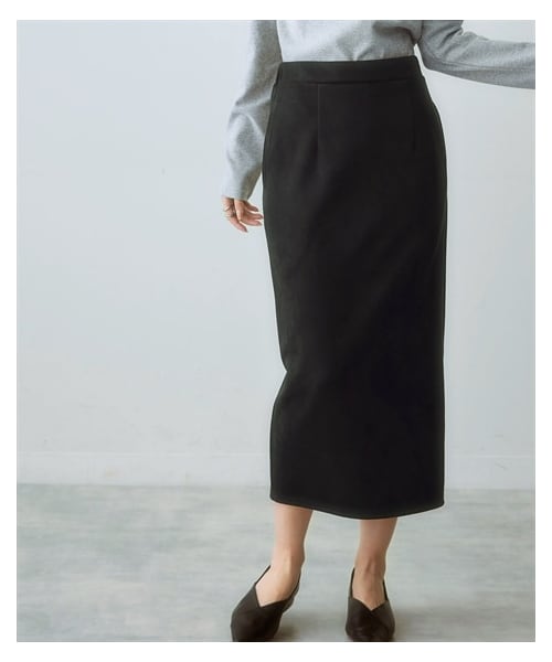 nissen（ニッセン）の「スエード調タイトスカート＜大きいサイズ有＞（スカート・レディース・エクリュ/チャコールグレー/黒・S/M/L/LL/3L/4L/5L/6L）」の20枚目の写真
