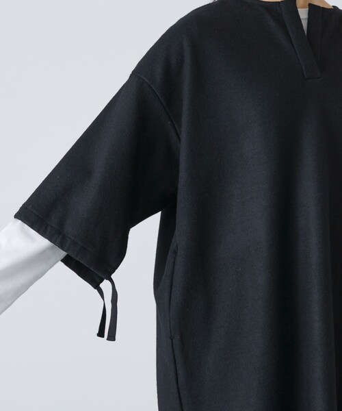 かぐれ（カグレ）の「ウールオーバーワンピース（ワンピース・レディース・BEIGE/BLACK・Free）」の14枚目の写真