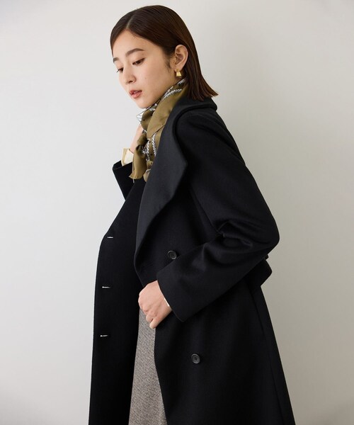 ROPE'(ロペ)の「プレミアムカシミヤロングコート【一部J'aDoRe限定カラー】/マルチWAY・逸品・26AW(ステンカラーコート・レディース・ブラック/グレー/オフホワイト/ダークブラウン/キャメル・34/36/38/40)」の21枚目の写真