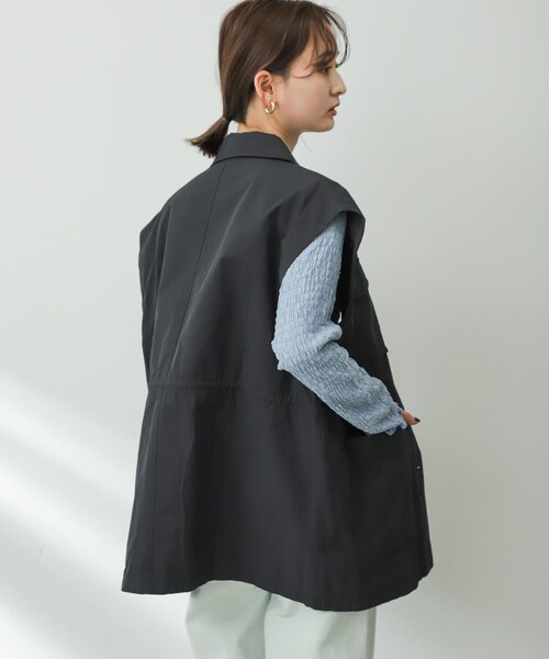 SENSE OF PLACE by URBAN RESEARCH(センスオブプレイスバイアーバンリサーチ)の「2WAYミリタリージャケット(ミリタリージャケット・レディース・CHARCOAL/KHAKI/IVORY・one)」の14枚目の写真