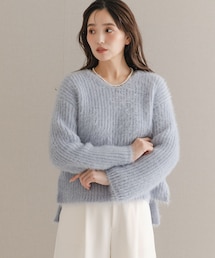 URBAN RESEARCH ROSSO WOMEN | シャギーVネックニット(ニット/セーター)