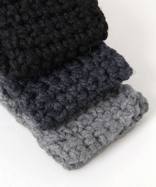 URBAN RESEARCH Sonny Label（アーバンリサーチサニーレーベル）の「手編みニットターバン∴（ヘアバンド・レディース・ブラック/ネイビー/グレー・one）」の9枚目の写真