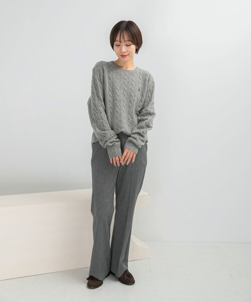 URBAN RESEARCH ROSSO（アーバンリサーチロッソ）の「POLO RALPH LAUREN　WOOL CASHMERE KNIT（ニット/セーター・レディース・NAVY/GREY/BROWN・S/M）」の7枚目の写真