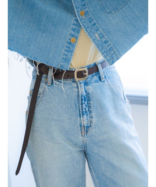 Ungrid（アングリッド）の「レザーロングベルト（ベルト・レディース・ブラック/ブラウン・F）」の4枚目の写真