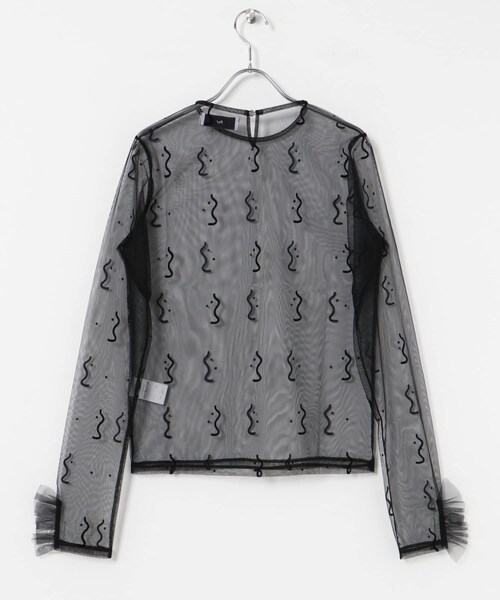 URBAN RESEARCH(アーバンリサーチ)の「PoI tulle top naminami(Tシャツ/カットソー・レディース・blk×blk/black・FREE)」の8枚目の写真