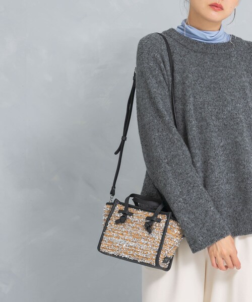 URBAN RESEARCH ROSSO（アーバンリサーチロッソ）の「GIANNI CHIARINI　MISS MARCELLA（ハンドバッグ・レディース・NERO/CAMEL・-）」の11枚目の写真