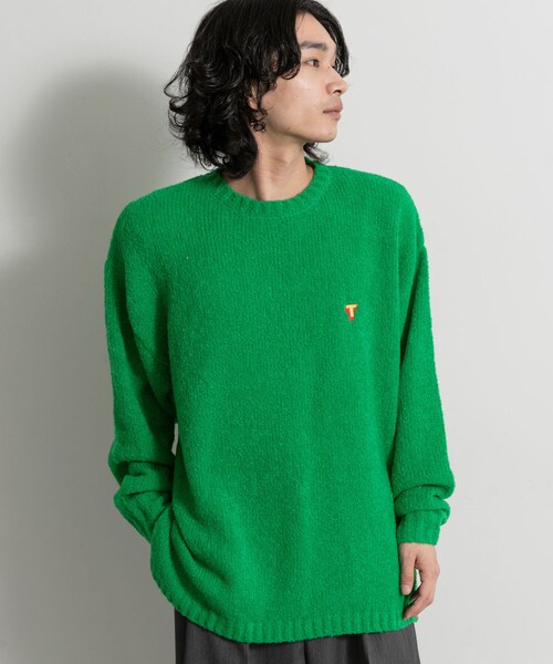 THE GOODLAND MARKET（ザグッドランドマーケット）の「TONY　Pier Ring Yarn Knit（ニット/セーター・メンズ・BLK/MOKA/GRN・M/XL）」の17枚目の写真