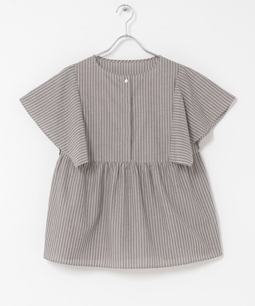 URBAN RESEARCH ROSSO（アーバンリサーチロッソ）の「『WEB限定』『UR TECH Smart Linen Touch』フレアスリーブブラウス（シャツ/ブラウス・レディース・B/STRIPE/NAVY/LIGHT PINK・Free）」の3枚目の写真