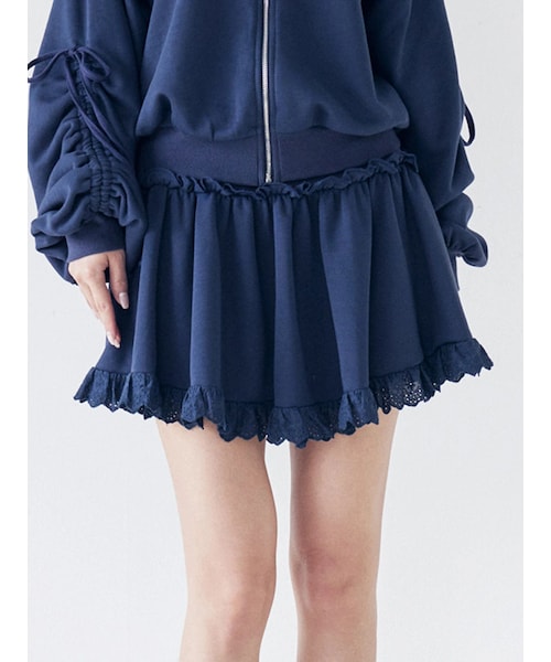 CALNAMUR（カルナムール）の「2wayスウェットミニスカート（スカート・レディース・ホワイト/グレー/ネイビー・F）」の14枚目の写真