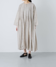 かぐれ | maison de soil　BLOCK PRINT SHIRTS DRESS(ワンピース)