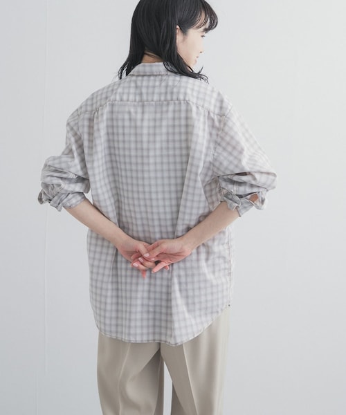 URBAN RESEARCH DOORS（アーバンリサーチドアーズ）の「SMITH　BROOKLYN WORK SHIRTS（シャツ/ブラウス・レディース・OLIVE/BLUE/GREY・S）」の7枚目の写真