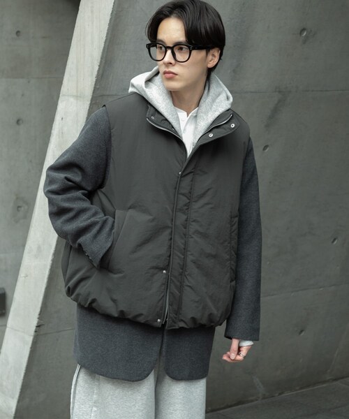 SENSE OF PLACE by URBAN RESEARCH（センスオブプレイスバイアーバンリサーチ）の「ナイロンユーティリティーベスト（その他アウター・メンズ・BLACK/CHARCOAL・M/L）」の19枚目の写真