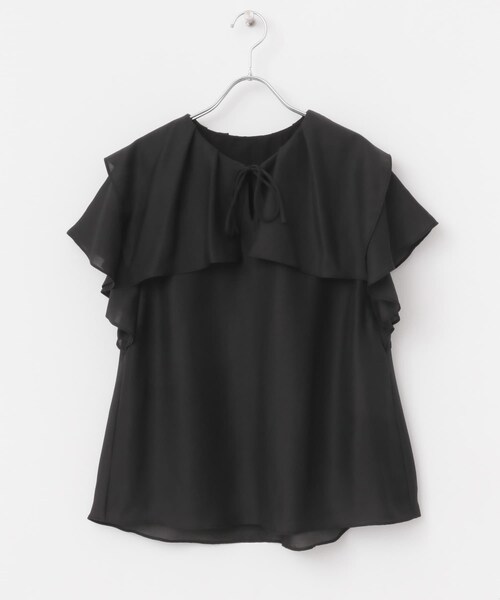 URBAN RESEARCH ROSSO（アーバンリサーチロッソ）の「イージーケアフリルブラウス（シャツ/ブラウス・レディース・OFF WHITE/TOMATO/BLACK・FREE）」の21枚目の写真