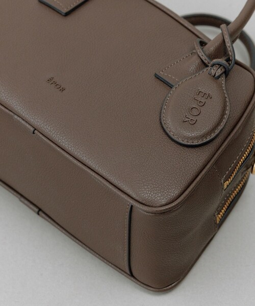 ROPE'(ロペ)の「【E'POR】TWO BOSTON BAG Mini/撥水・26AW新型(ハンドバッグ・レディース・ブラック/ダークブラウン・F)」の14枚目の写真