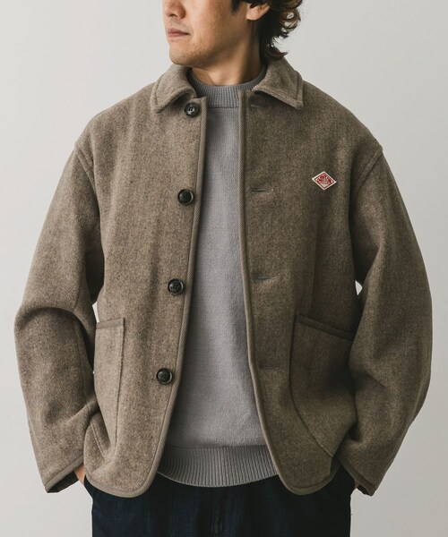 URBAN RESEARCH DOORS(アーバンリサーチドアーズ)の「DANTON COVERALLS JACKET(カバーオール・メンズ・H.BEIGE/NAVY/M.GREY/BLACK・38/40/42)」の20枚目の写真