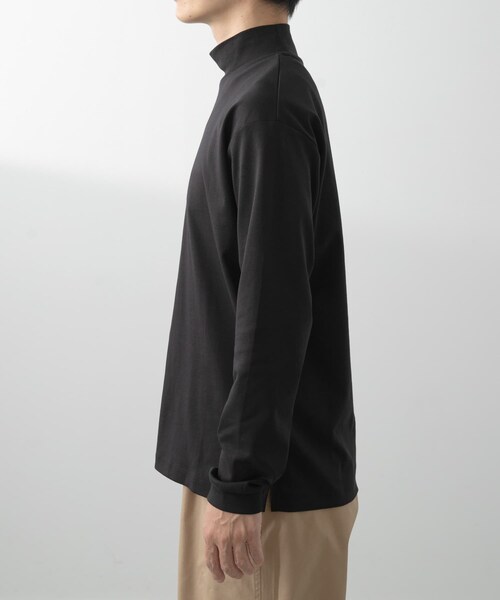ITEMS URBANRESEARCH（アイテムズ アーバンリサーチ）の「Fine Cotton ハイネック カットソー（Tシャツ/カットソー・メンズ・WHT/BLK・M/L）」の21枚目の写真