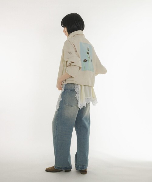 KBF(ケイビーエフ)の「『別注』Lee Izumida×KBF ブルゾン(ブルゾン・レディース・OFF/L.BEIGE/NAVY・One)」の19枚目の写真