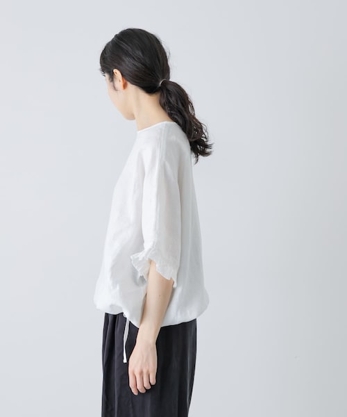 かぐれ（カグレ）の「リネンフリルスリーブプルオーバー（シャツ