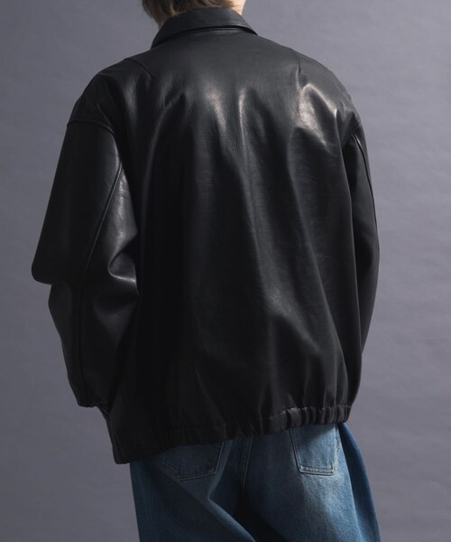 URBAN RESEARCH（アーバンリサーチ）の「『別注』semoh×URBAN RESEARCH　Horse Leather Jacket（テーラードジャケット・メンズ・BLACK・2/3）」の6枚目の写真