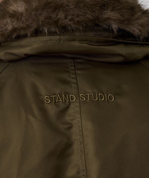 ADAM ET ROPE'（アダムエロペ）の「【STAND STUDIO（スタンド スタジオ）】Thilda Jacket（MA-1・レディース・カーキ・34）」の12枚目の写真