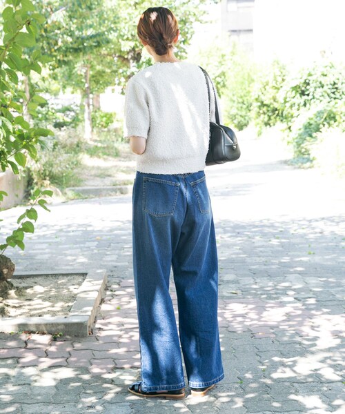 ITEMS URBANRESEARCH(アイテムズ アーバンリサーチ)の「デニムストレートパンツ(デニムパンツ・レディース・L.BLU/BLU・S/M)」の19枚目の写真