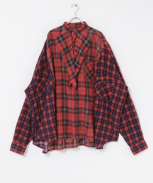 THE GOODLAND MARKET（ザグッドランドマーケット）の「77circa　wide stole shirt-NEL（シャツ/ブラウス・レディース・nel1/nel2/nel3/nel4/nel5・one）」の3枚目の写真