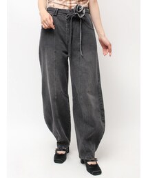 CALNAMUR | ローズモチーフルフパデニムパンツ(デニムパンツ)