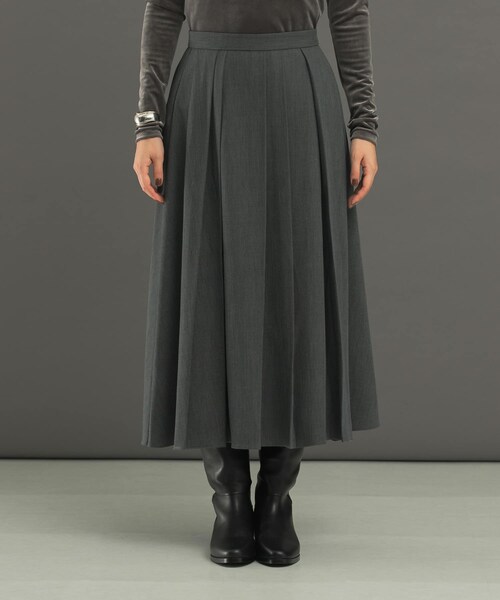 URBAN RESEARCH ROSSO（アーバンリサーチロッソ）の「ランダムプリーツスカート（スカート・レディース・greencheck/browncheck/gray・36/38）」の9枚目の写真