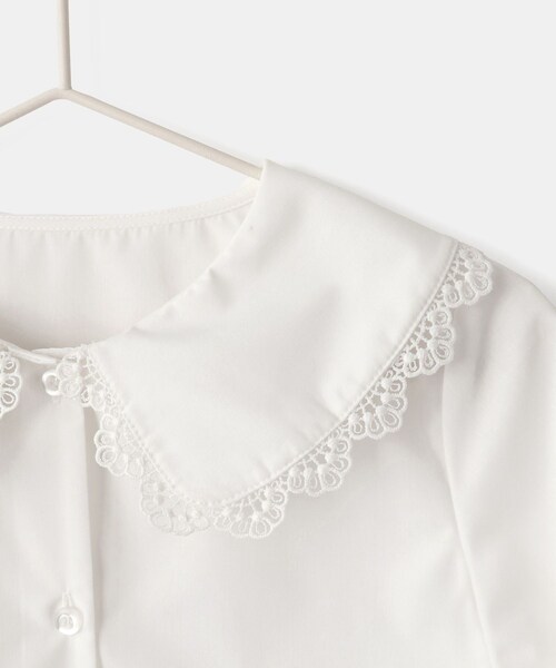 ROPE' PICNIC(ロペピクニック)の「【KIDS/キッズ】ビックカラーブラウス/セレモニー対応(シャツ/ブラウス・キッズ・ホワイト・110/120/130/140/150)」の11枚目の写真