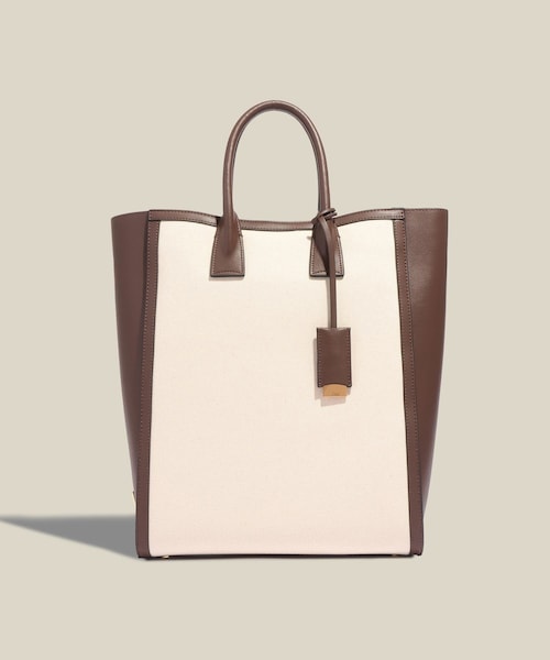 ROPE'（ロペ）の「【E'POR】I BAG Large【通勤】【A4対応】（トートバッグ・レディース・ブラック/ダークブラウン・F）」の2枚目の写真