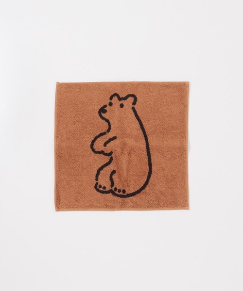 URBAN RESEARCH(アーバンリサーチ)の「WARMGREYTAIL HANDTOWEL-HUGGY BEAR(タオル・メンズ・BRICK/CREAM・-)」の4枚目の写真