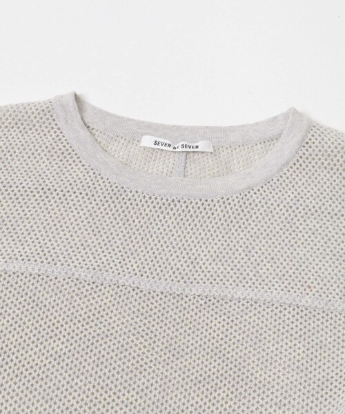 URBAN RESEARCH（アーバンリサーチ）の「SEVEN BY SEVEN　FOOTBALL KNIT T-SHIRTS LONG-SLEEVE（Tシャツ/カットソー・メンズ・030 WHITE/070 BGD/120 NAVY・L/M）」の9枚目の写真