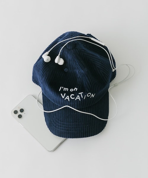 SMELLY（スメリー）の「vacationコーデュロイキャップ（キャップ・レディース・BRN/NVY/PNK・-）」の2枚目の写真