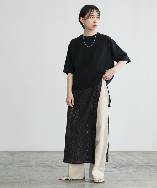 URBAN RESEARCH(アーバンリサーチ)の「インドコットンレースストール(スカート・レディース・BLACK/OFF・FREE)」の14枚目の写真
