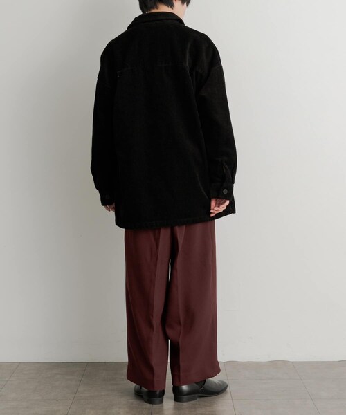 SENSE OF PLACE by URBAN RESEARCH（センスオブプレイスバイアーバンリサーチ）の「『セットアップ対応』 ヘビーコーデュロイBDUジャケット（ミリタリージャケット・メンズ・GRAY/BLACK/NAVY・M/L）」の12枚目の写真