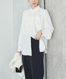 URBAN RESEARCH | ドビーストライプフリルブラウス(シャツ/ブラウス)