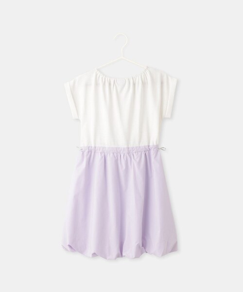 ROPE' PICNIC(ロペピクニック)の「【KIDS/キッズ】【FILA/フィラ別注】ドッキングバルーンワンピース(ワンピース・キッズ・グレー/ラベンダー系・130/140/150)」の9枚目の写真