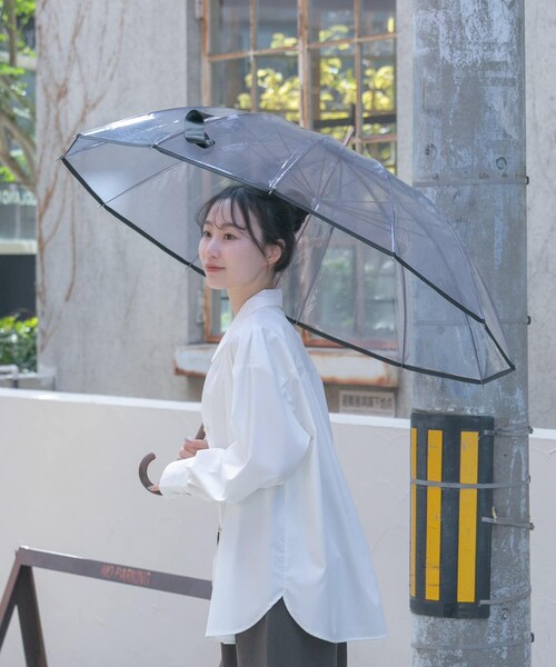 SMELLY（スメリー）の「Wpc.　ユニセックス 12Kプラスチックアンブレラ（長傘・レディース・BRN/NVY/GRY・FREE/one）」の3枚目の写真