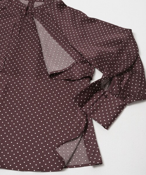 URBAN RESEARCH ROSSO（アーバンリサーチロッソ）の「ケープドットブラウス（シャツ/ブラウス・レディース・OFF WHITE/BROWN・Free）」の8枚目の写真