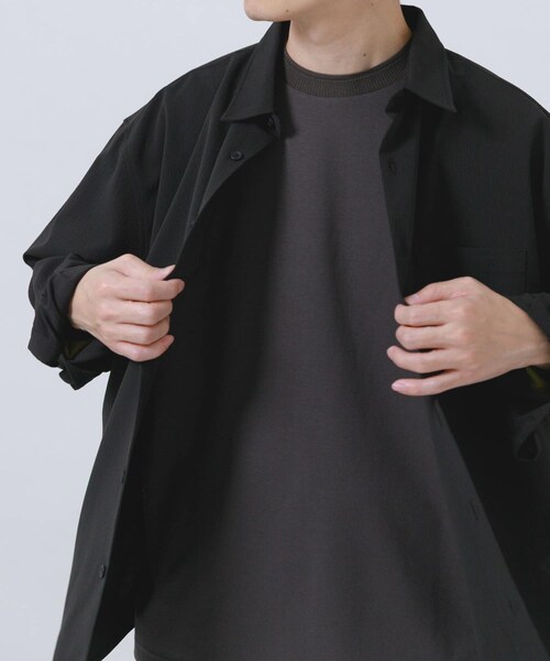 ITEMS URBANRESEARCH(アイテムズ アーバンリサーチ)の「ヨウリュウレギュラーカラー長袖シャツ(シャツ/ブラウス・メンズ・BLK/NVY/OLV/D.GRAY・M/L)」の15枚目の写真