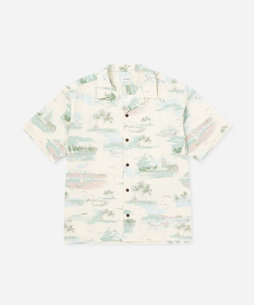 Saturdays NYC(サタデーズ ニューヨークシティ )の「Canty Aloha SS Shirt(シャツ/ブラウス・レディース・キナリ/ダークブラウン・L/M/S/XL)」の1枚目の写真